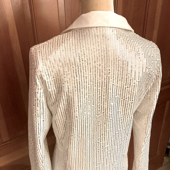 Silver Sequin Blazer - Picture 4 of 16